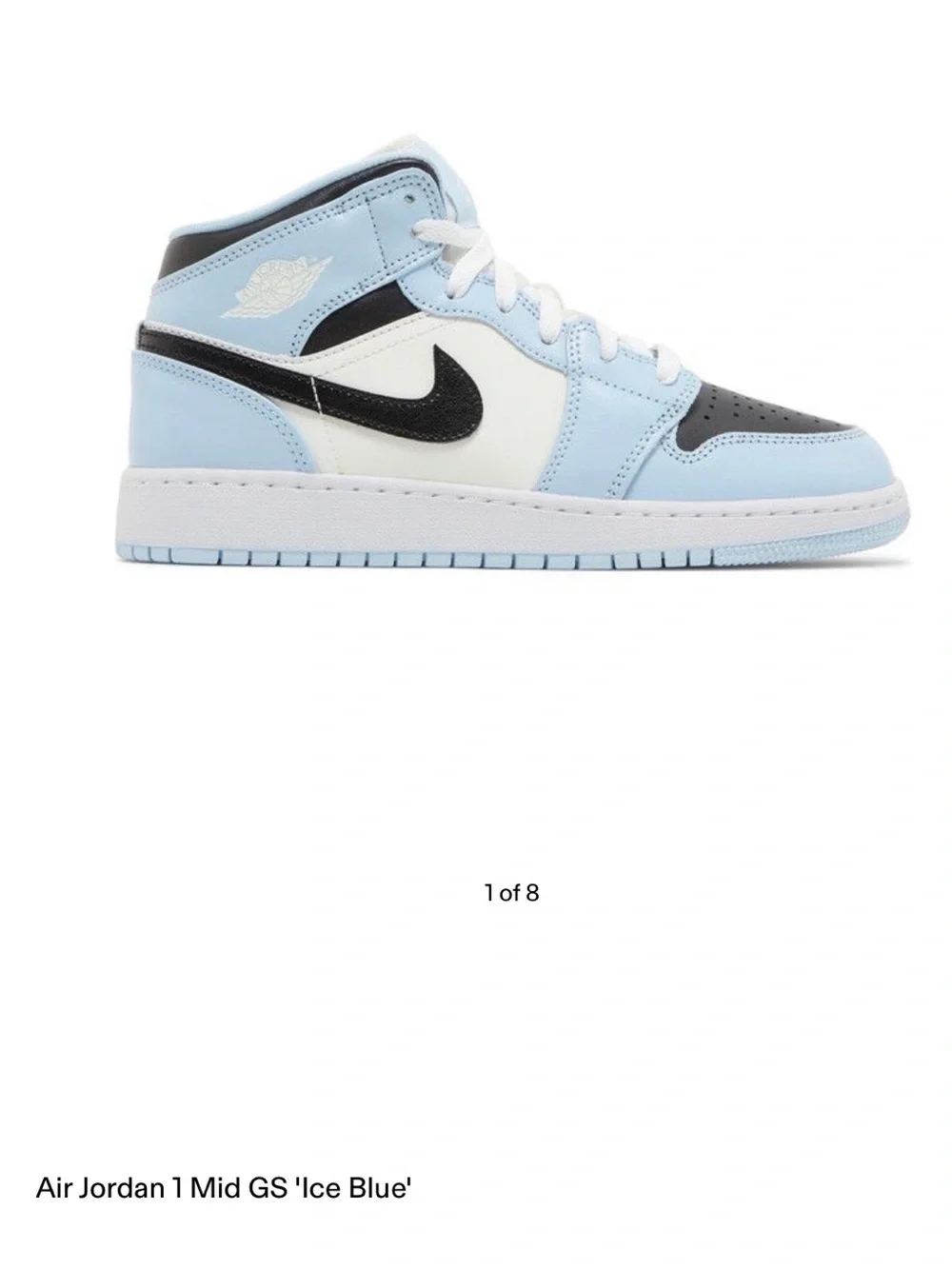 Nike Air Jordan 1 Mid GS ‘Ice Blue’